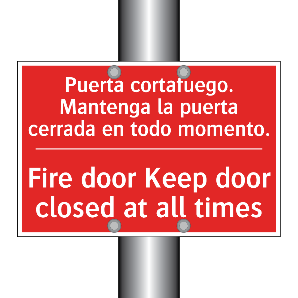 Puerta cortafuego. Mantenga /.../ - Fire door Keep door closed at /.../