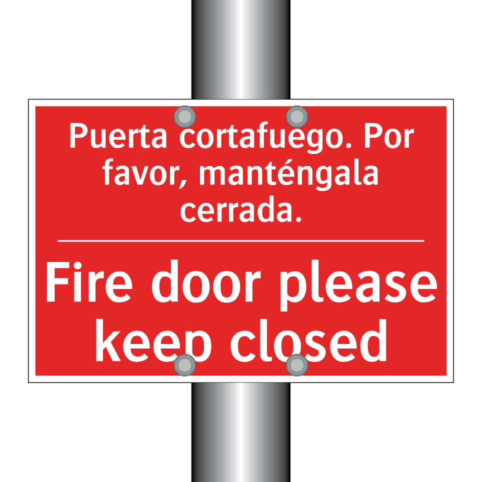 Puerta cortafuego. Por favor, /.../ - Fire door please keep closed