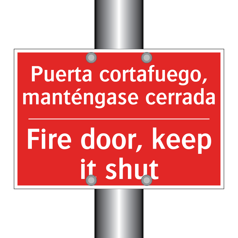 Puerta cortafuego, manténgase /.../ - Fire door, keep it shut