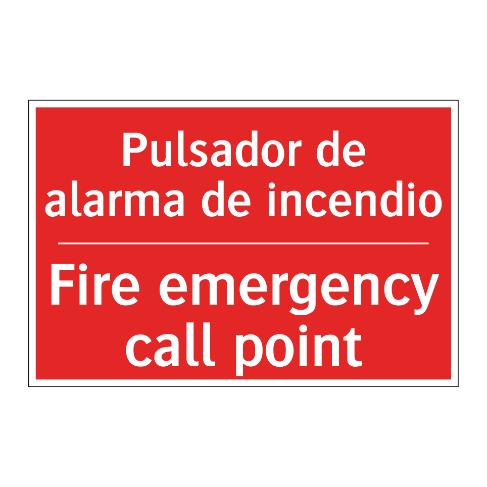 Pulsador de alarma de incendio - Fire emergency call point