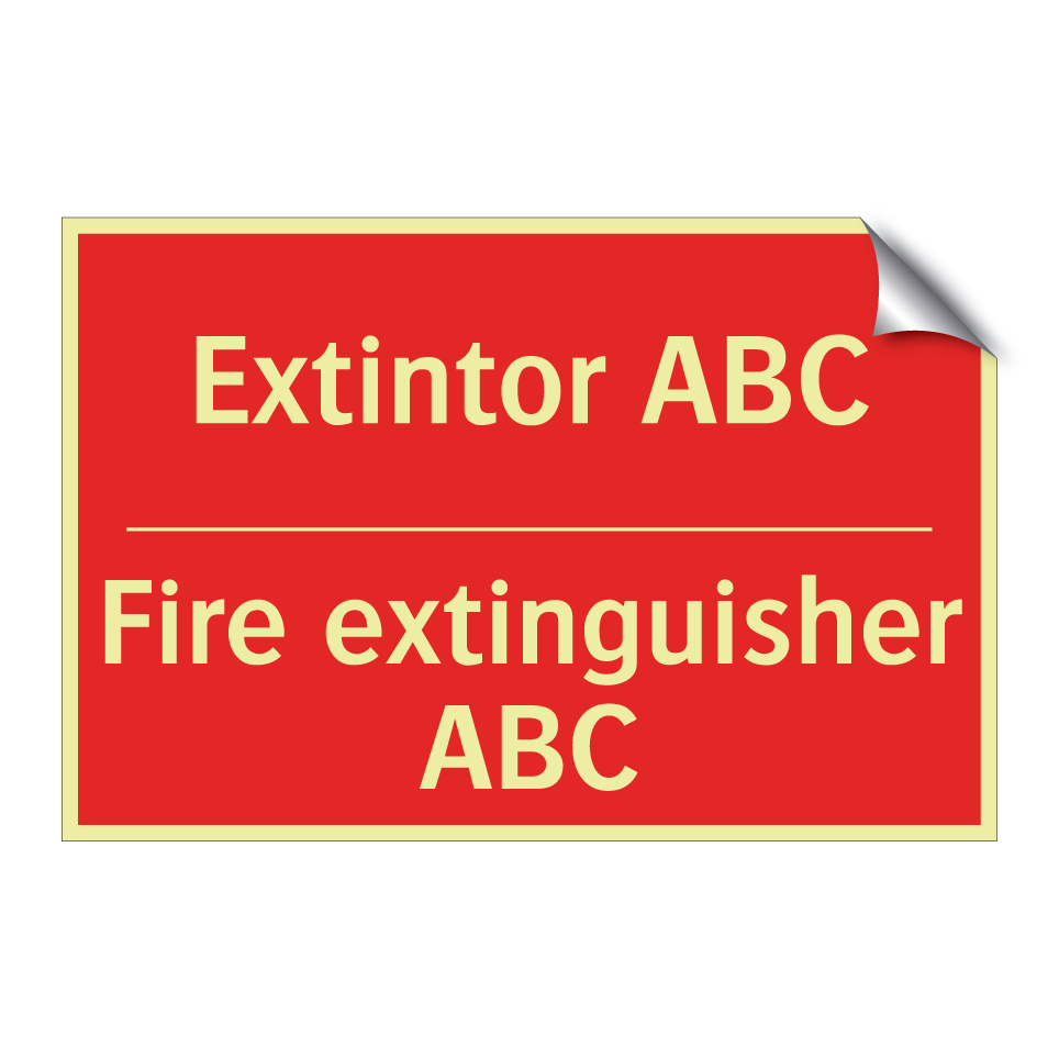 Extintor ABC - Fire extinguisher ABC