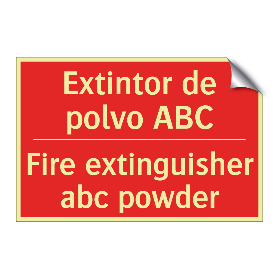 Extintor de polvo ABC - Fire extinguisher abc powder