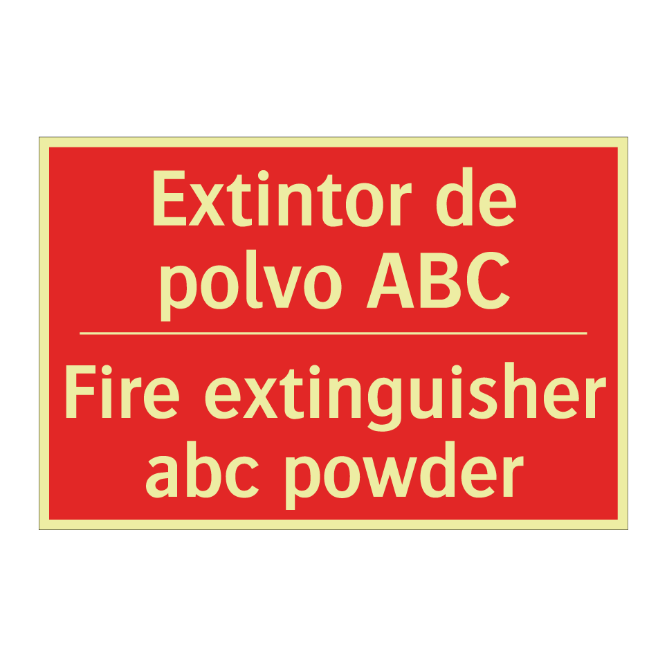 Extintor de polvo ABC - Fire extinguisher abc powder