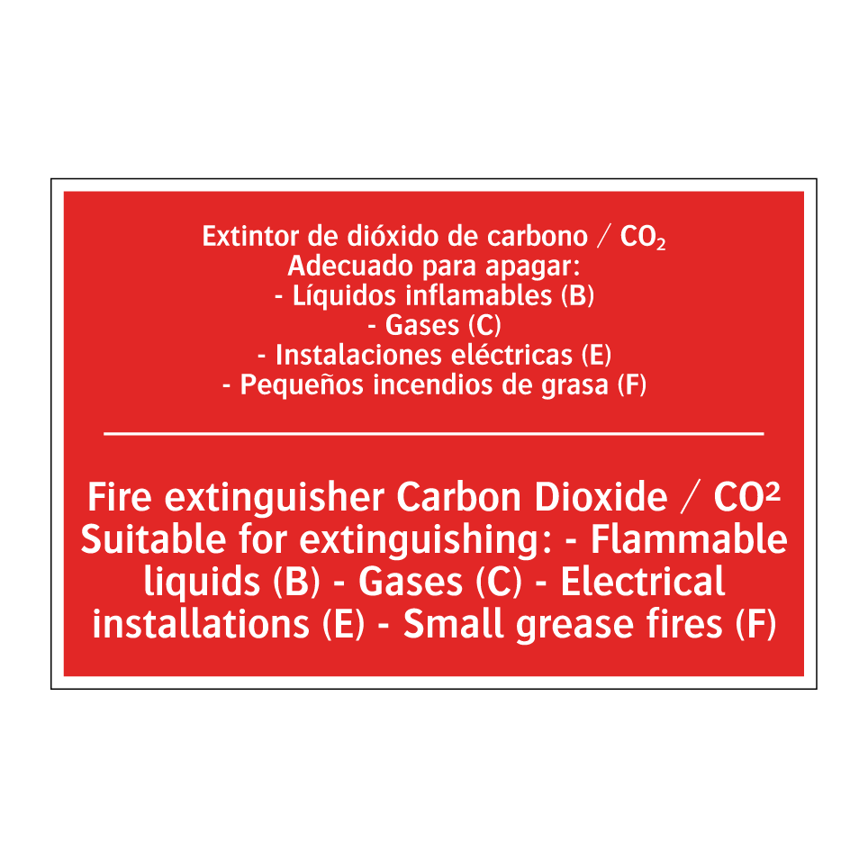 Extintor de dióxido de /.../ - Fire extinguisher Carbon /.../