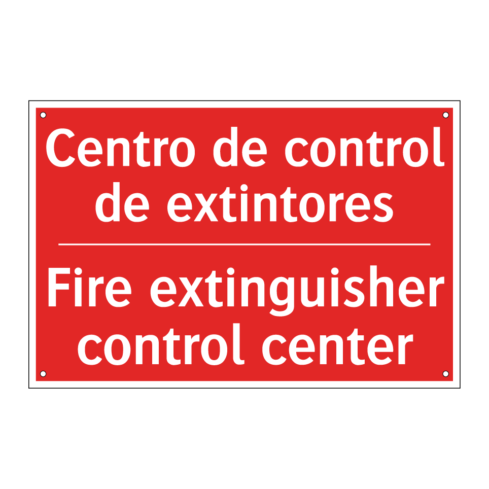 Centro de control de /.../ - Fire extinguisher control /.../