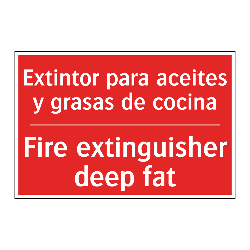 Extintor para aceites y /.../ - Fire extinguisher deep fat