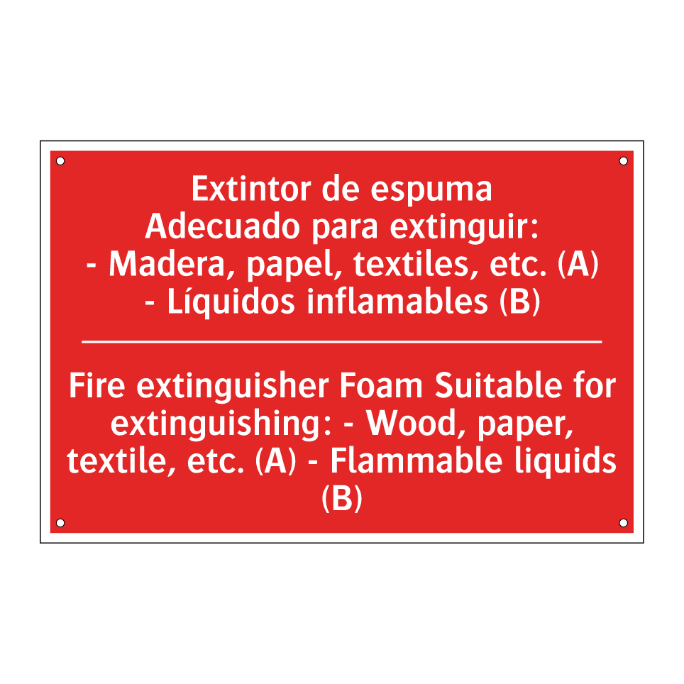 Extintor de espuma /.../ - Fire extinguisher Foam /.../