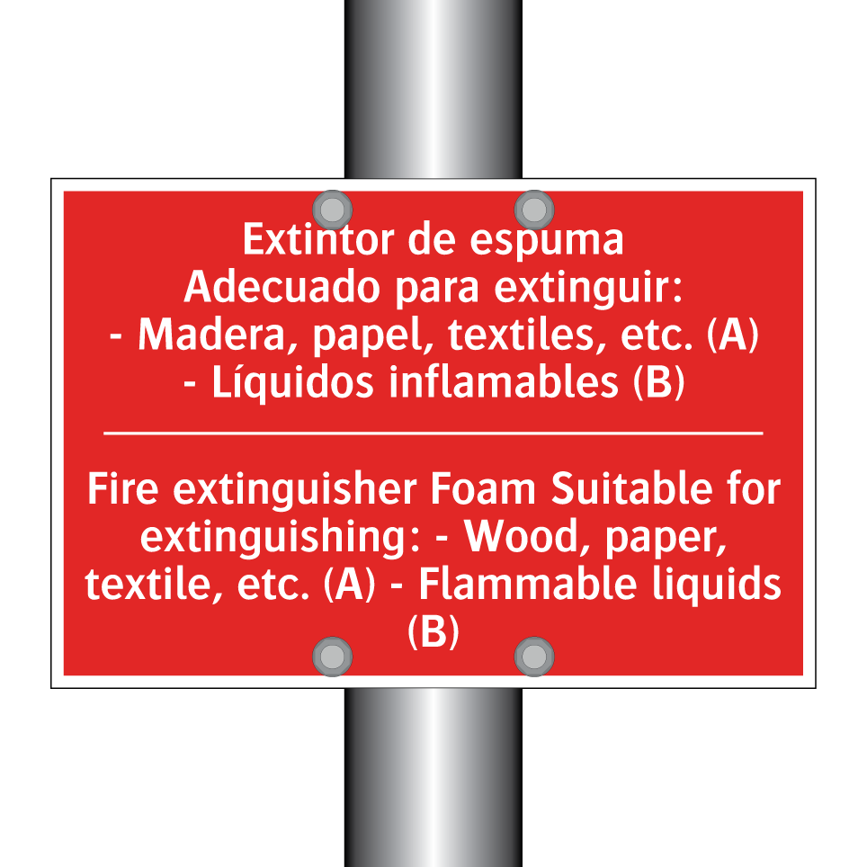 Extintor de espuma /.../ - Fire extinguisher Foam /.../
