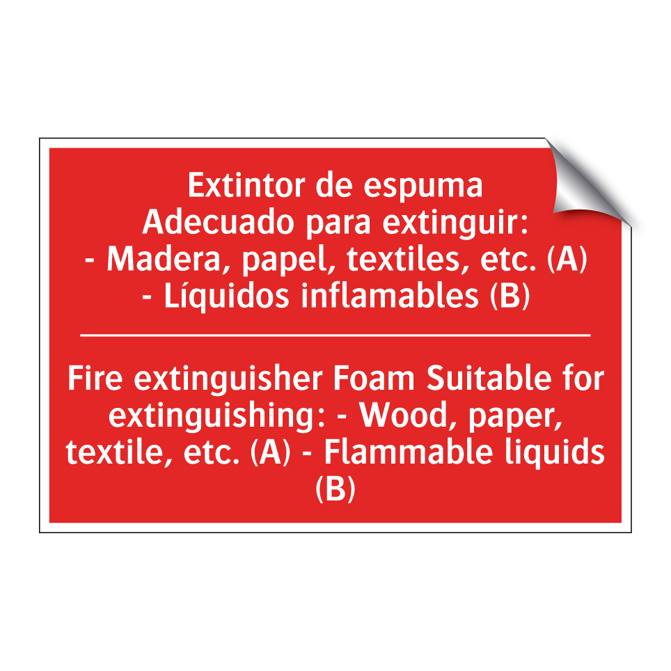 Extintor de espuma /.../ - Fire extinguisher Foam /.../