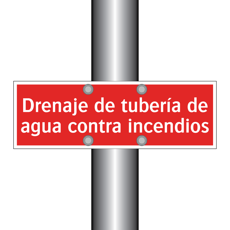 Drenaje de tubería de agua contra incendios