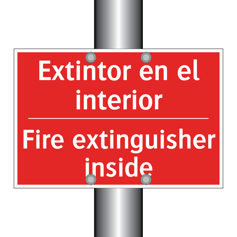 Extintor en el interior - Fire extinguisher inside