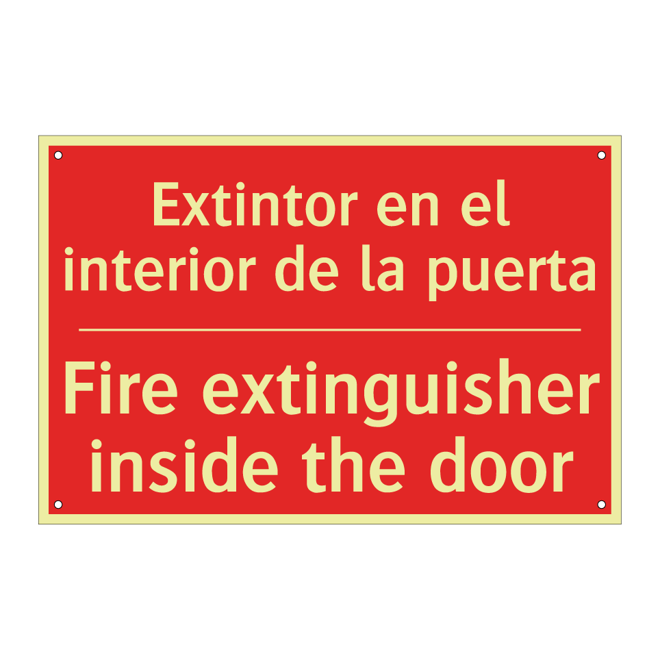 Extintor en el interior de la /.../ - Fire extinguisher inside the /.../