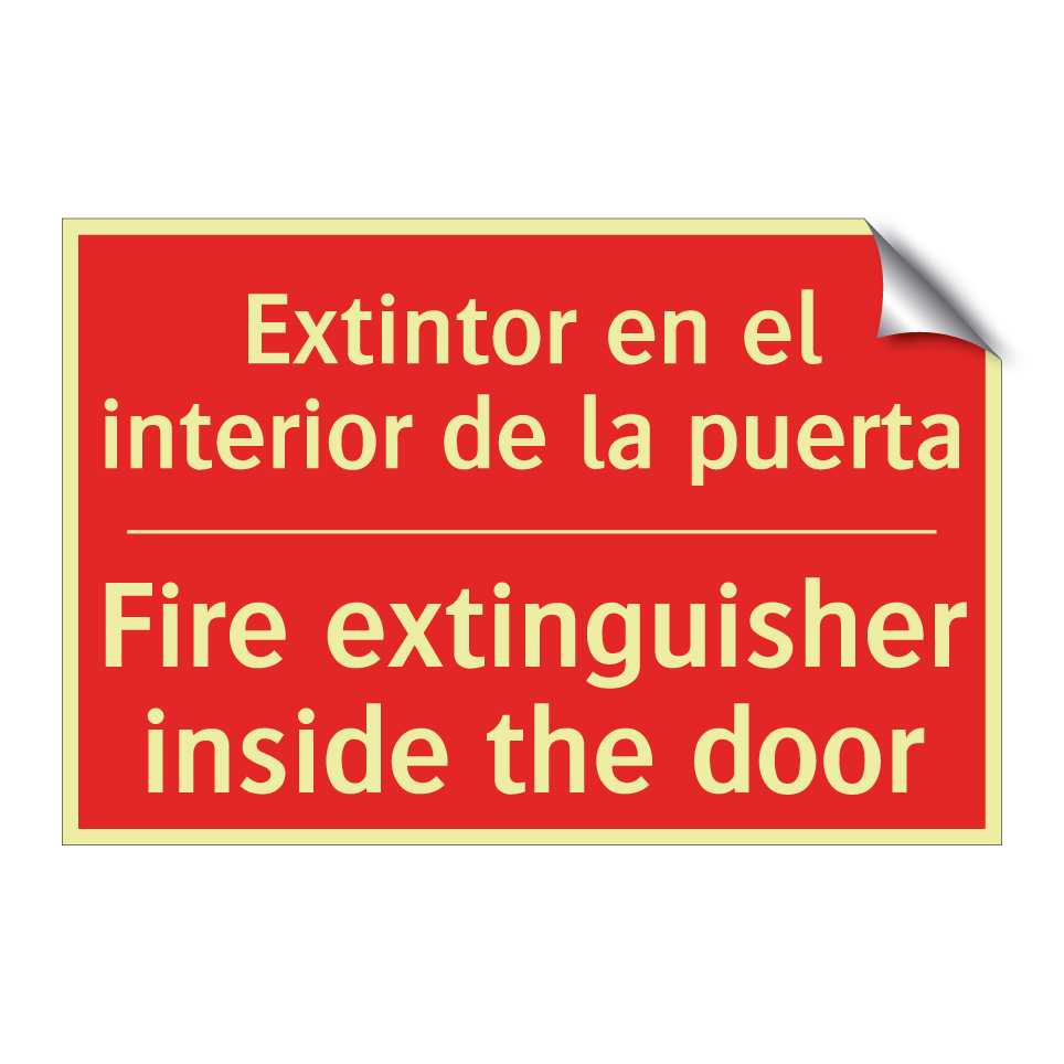 Extintor en el interior de la /.../ - Fire extinguisher inside the /.../