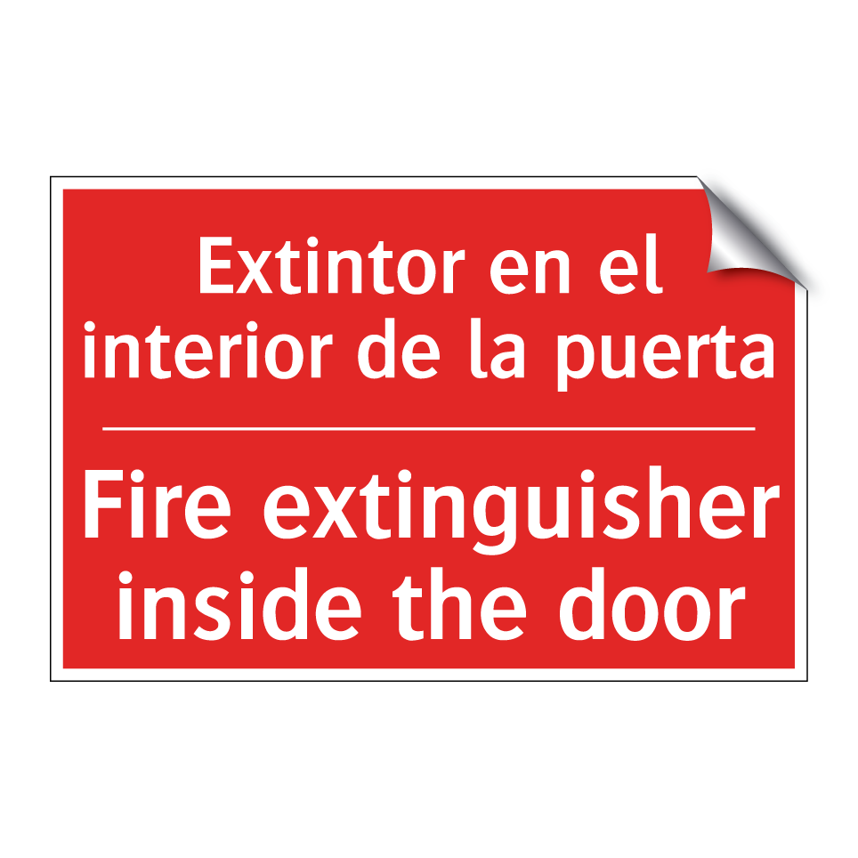 Extintor en el interior de la /.../ - Fire extinguisher inside the /.../