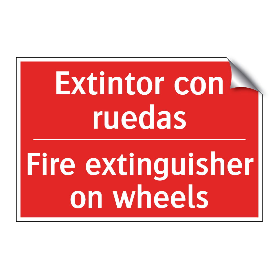 Extintor con ruedas - Fire extinguisher on wheels