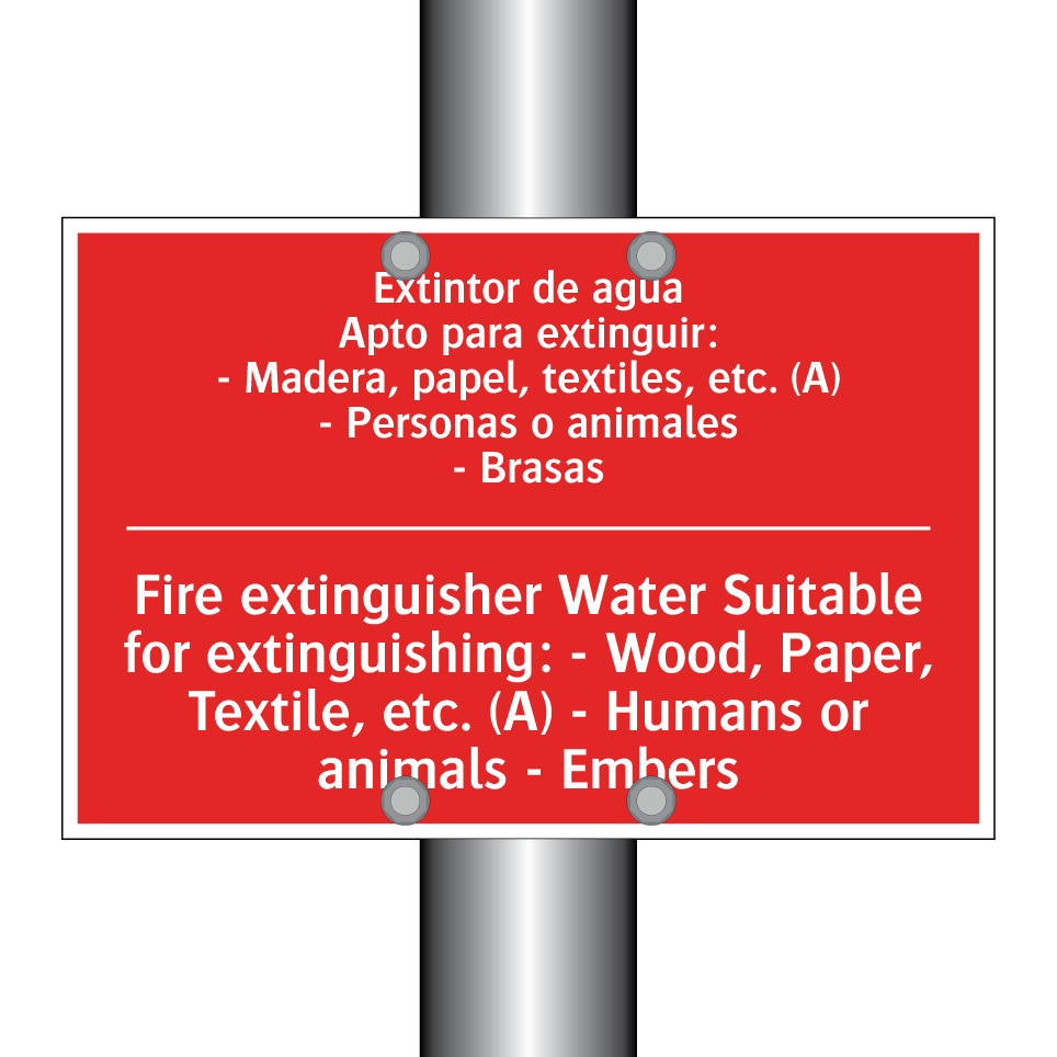 Extintor de agua /.../ - Fire extinguisher Water /.../