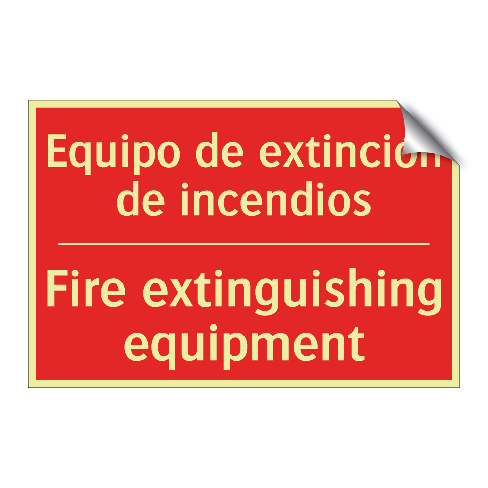 Equipo de extinción de /.../ - Fire extinguishing equipment