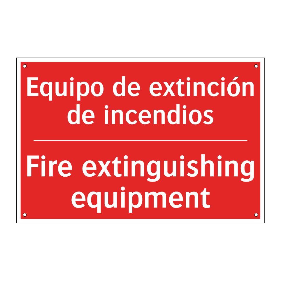 Equipo de extinción de /.../ - Fire extinguishing equipment