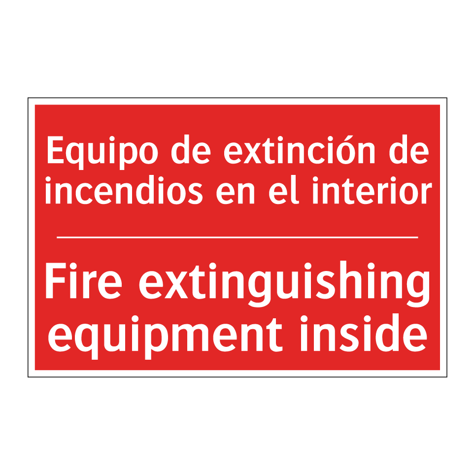 Equipo de extinción de /.../ - Fire extinguishing equipment /.../
