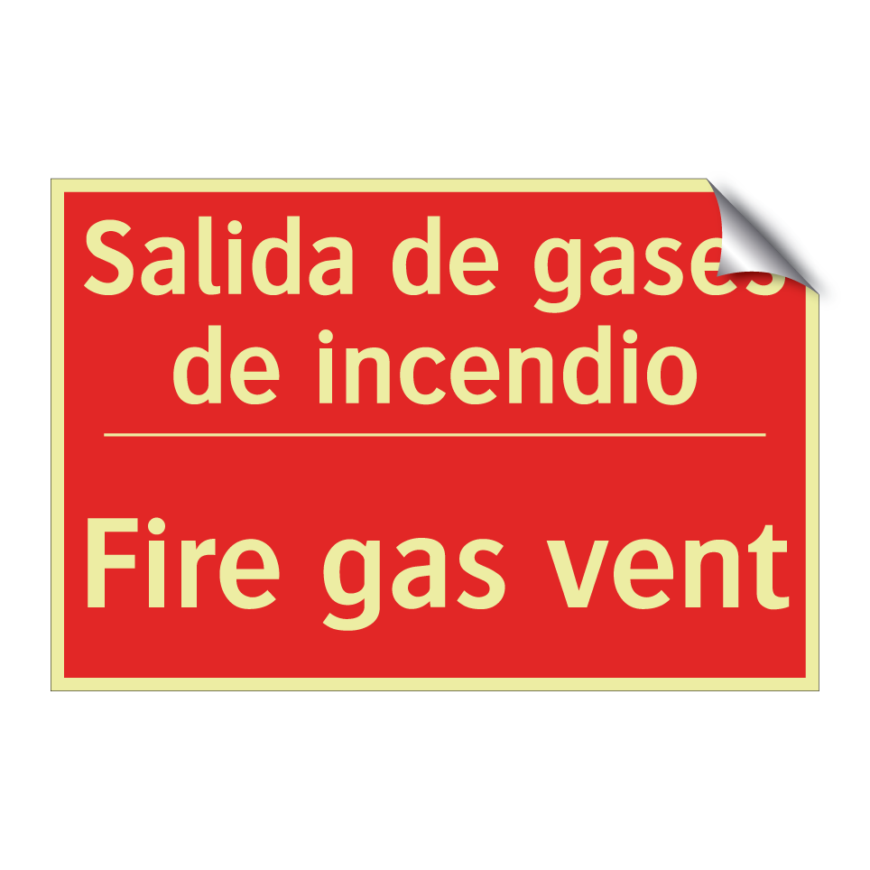 Salida de gases de incendio - Fire gas vent