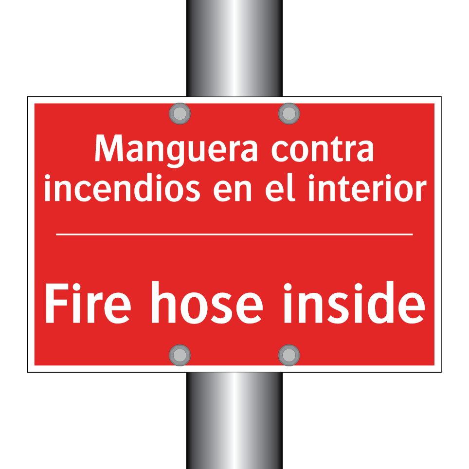 Manguera contra incendios en /.../ - Fire hose inside