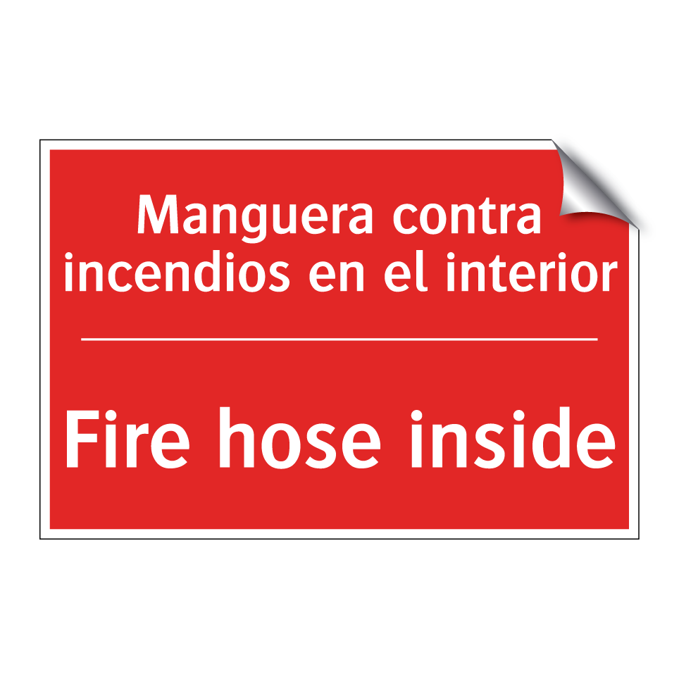 Manguera contra incendios en /.../ - Fire hose inside
