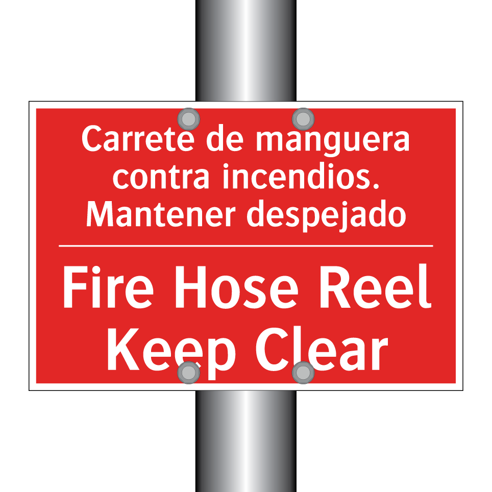 Carrete de manguera contra /.../ - Fire Hose Reel Keep Clear