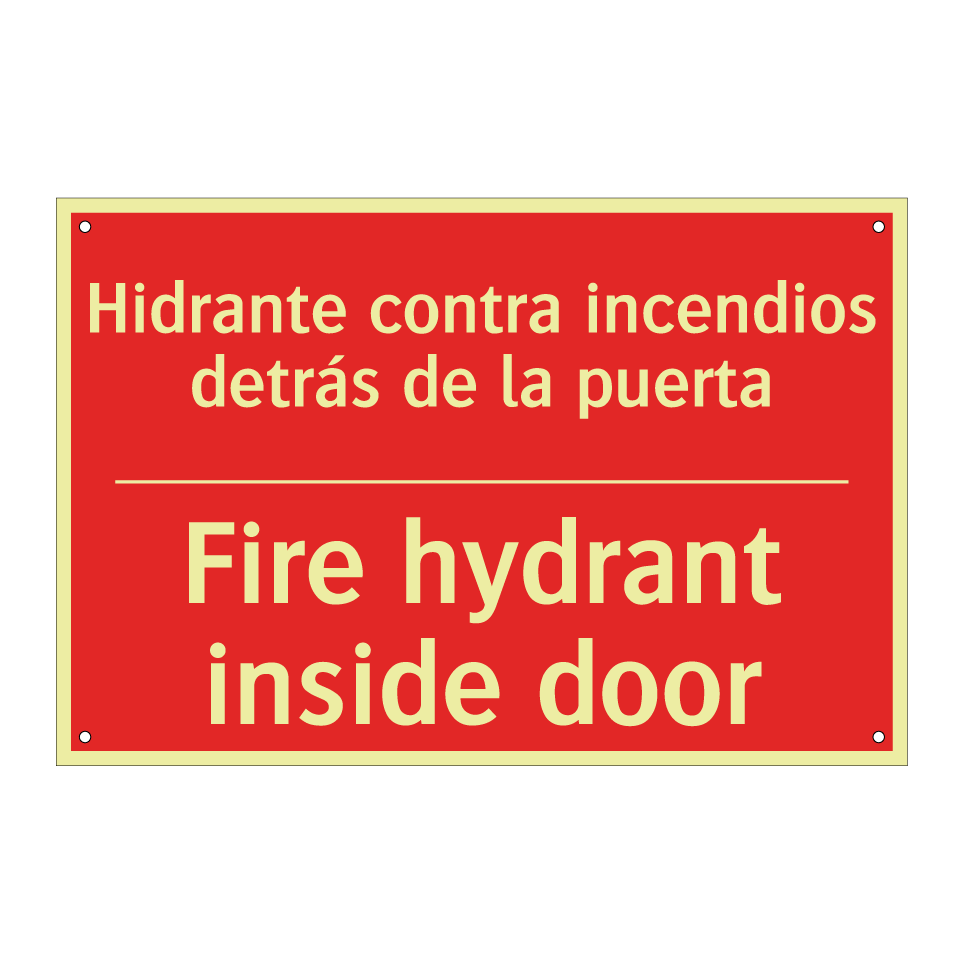 Hidrante contra incendios /.../ - Fire hydrant inside door