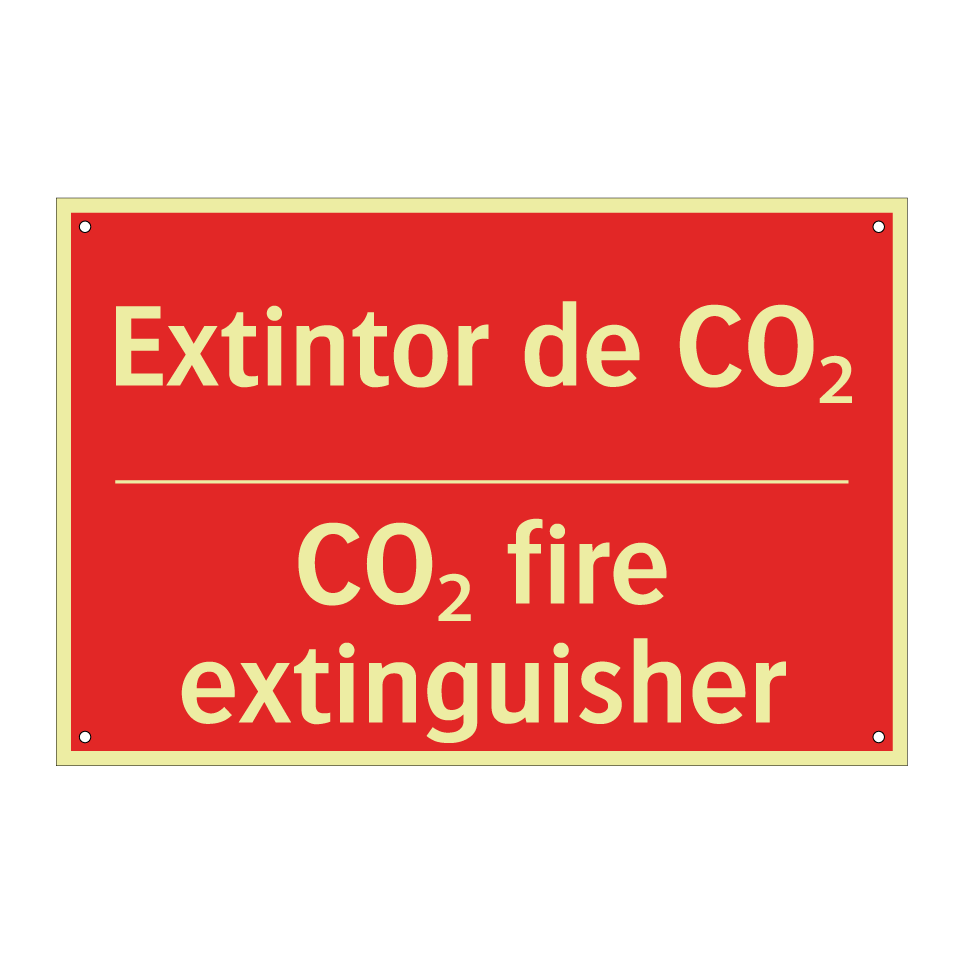 Extintor de CO₂ - CO₂ fire extinguisher