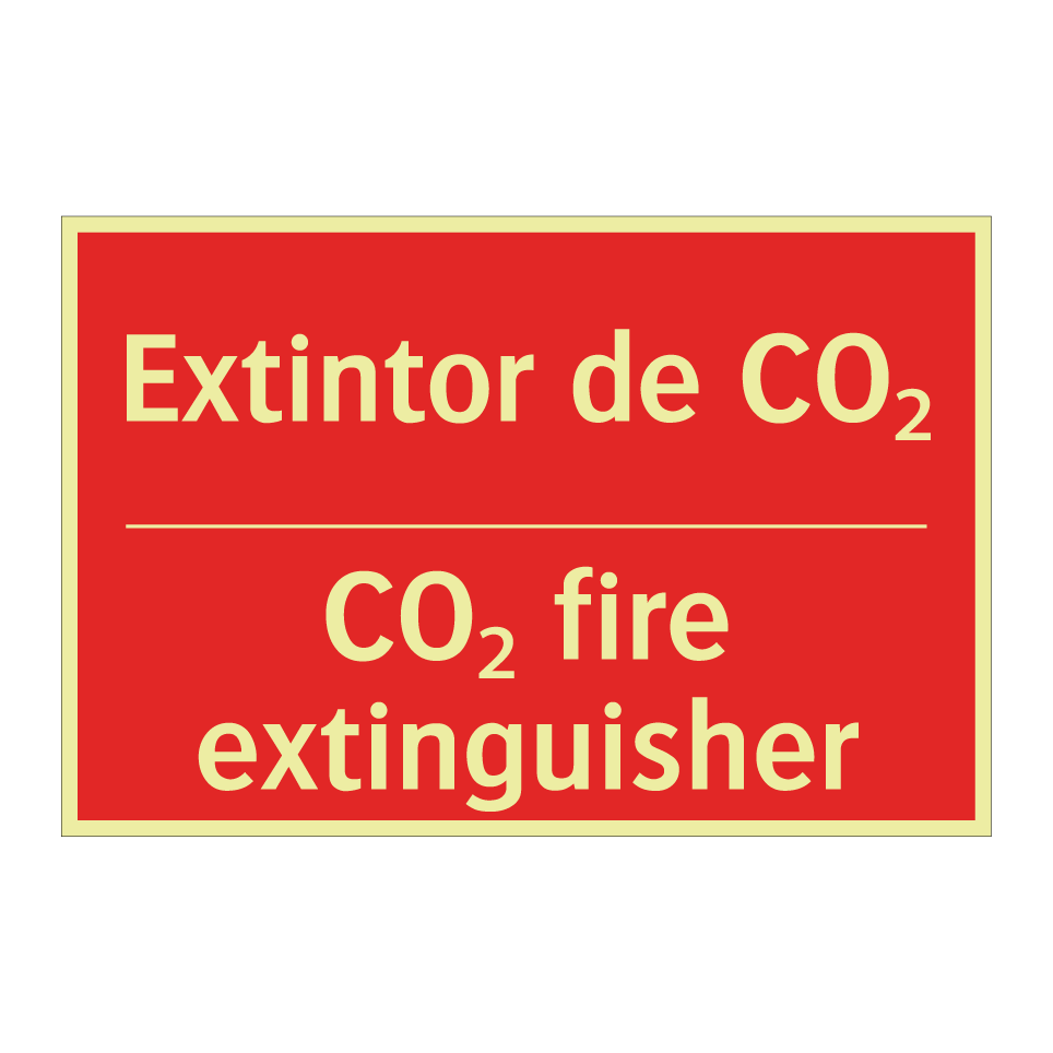 Extintor de CO₂ - CO₂ fire extinguisher