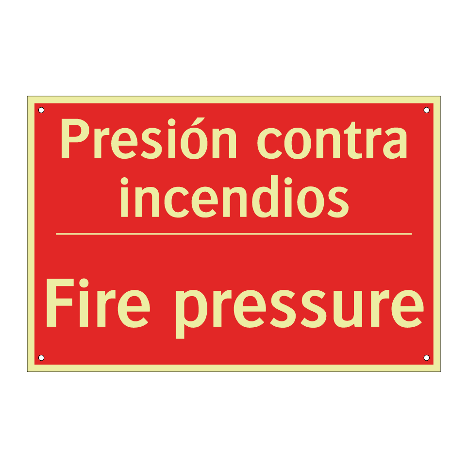 Presión contra incendios - Fire pressure