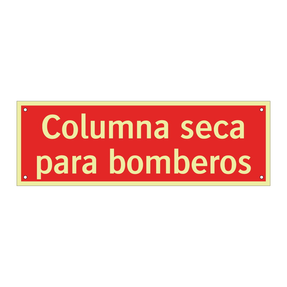 Columna seca para bomberos