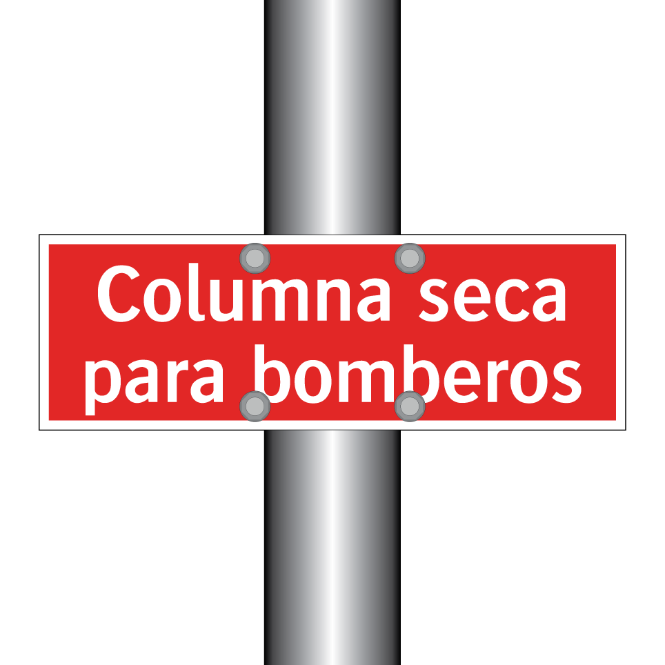 Columna seca para bomberos