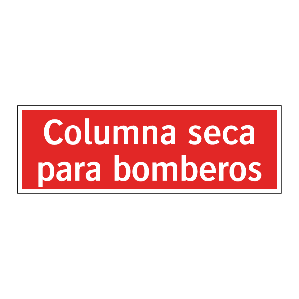 Columna seca para bomberos