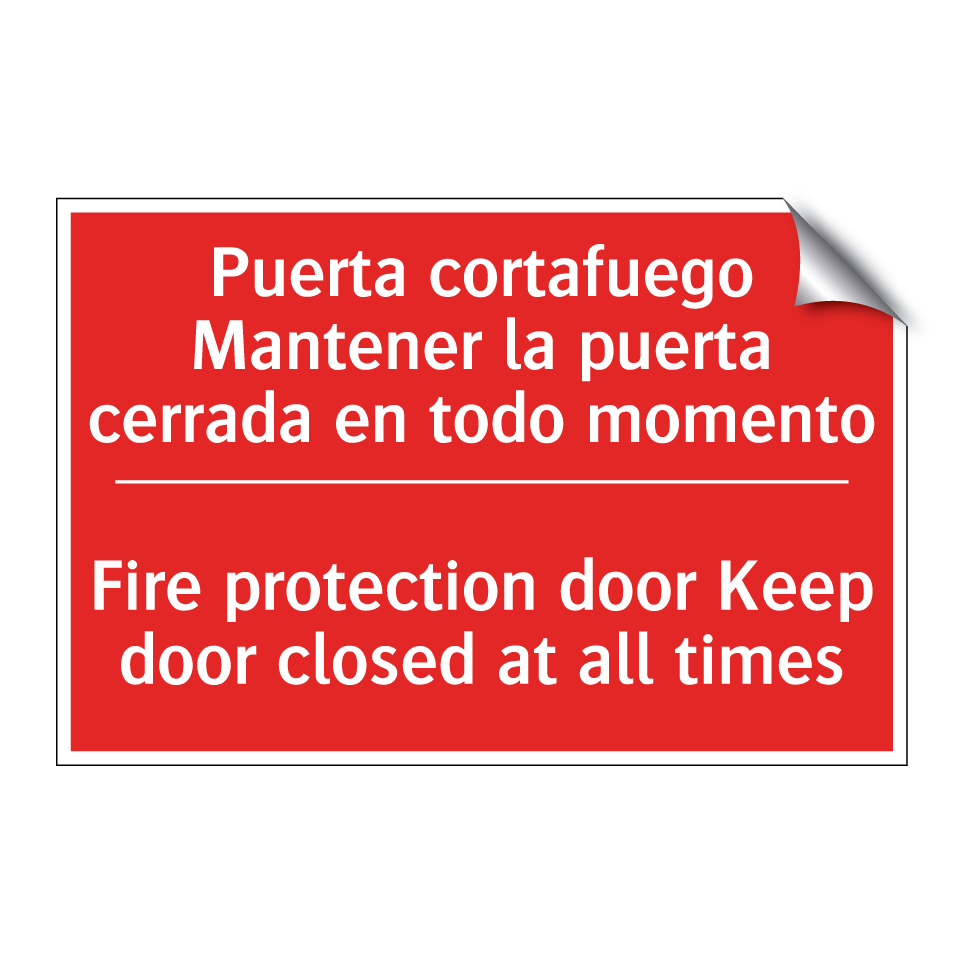Puerta cortafuego /.../ - Fire protection door Keep /.../