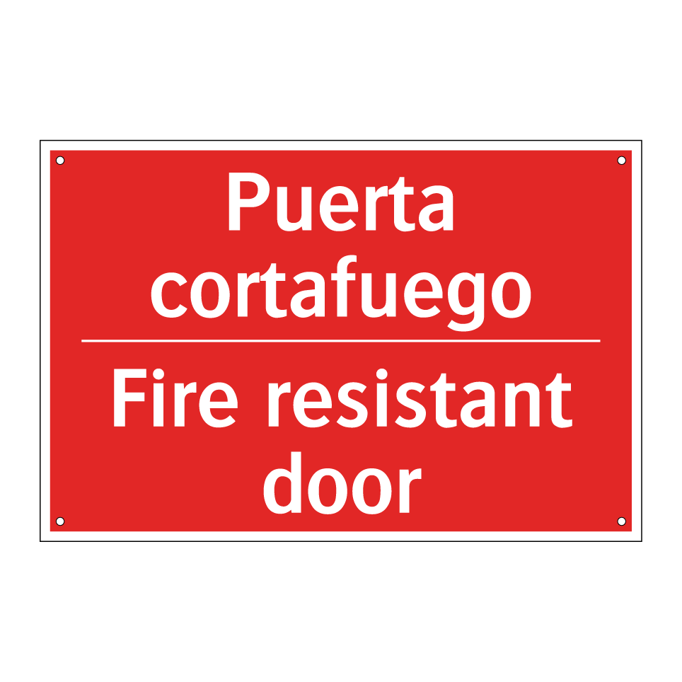 Puerta cortafuego - Fire resistant door
