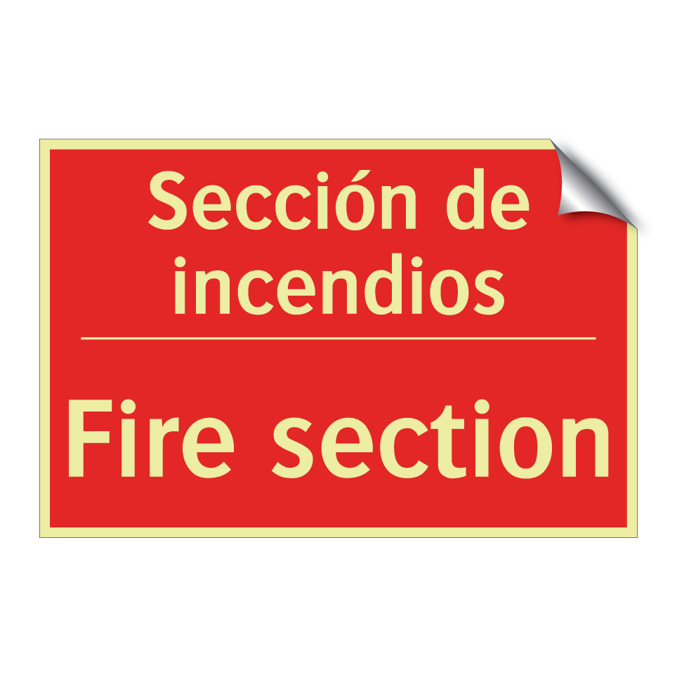 Sección de incendios - Fire section