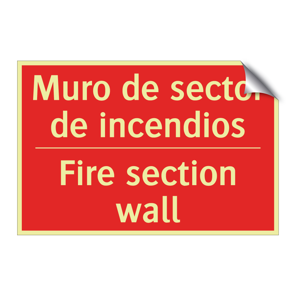Muro de sector de incendios - Fire section wall