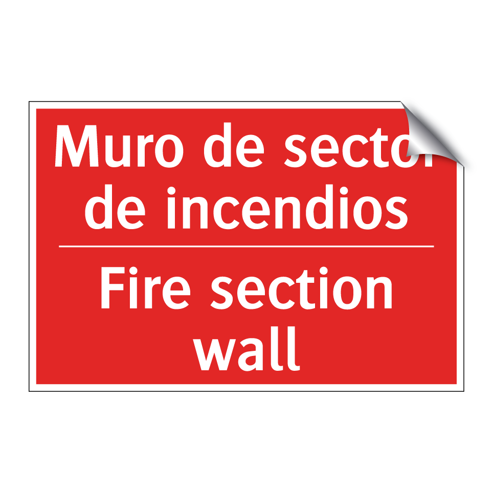Muro de sector de incendios - Fire section wall
