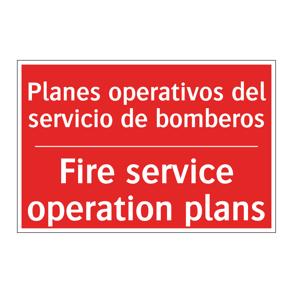 Planes operativos del /.../ - Fire service operation plans