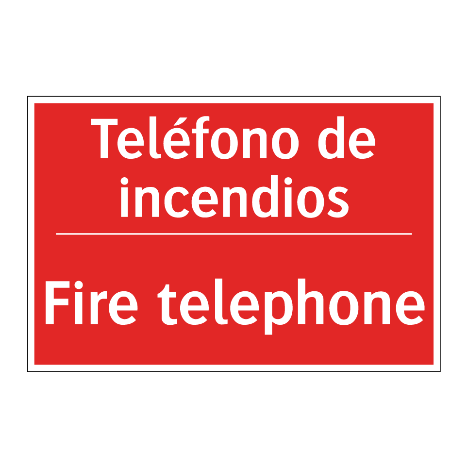 Teléfono de incendios - Fire telephone