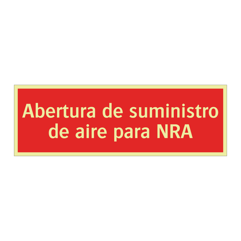 Abertura de suministro de aire para NRA