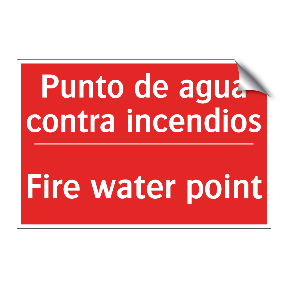 Punto de agua contra incendios - Fire water point