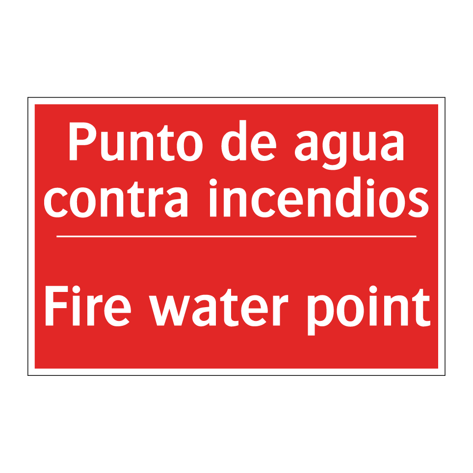 Punto de agua contra incendios - Fire water point