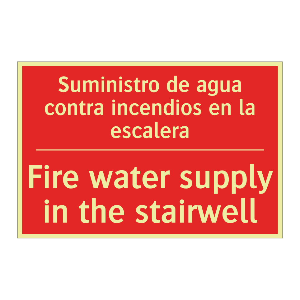 Suministro de agua contra /.../ - Fire water supply in the /.../