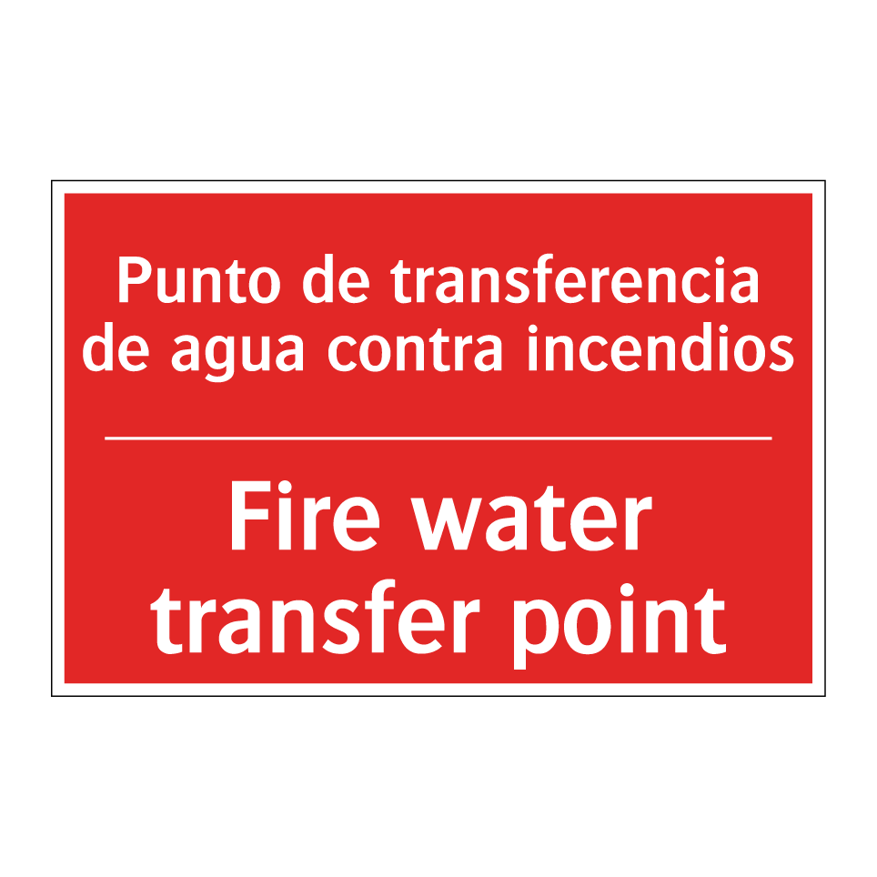 Punto de transferencia de /.../ - Fire water transfer point