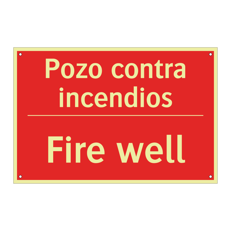 Pozo contra incendios - Fire well