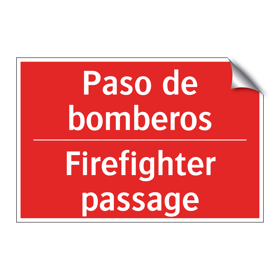 Paso de bomberos - Firefighter passage