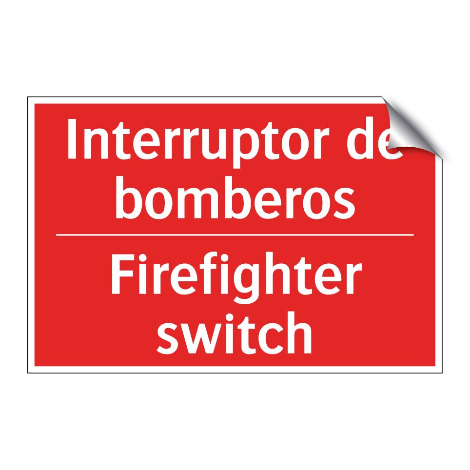 Interruptor de bomberos - Firefighter switch