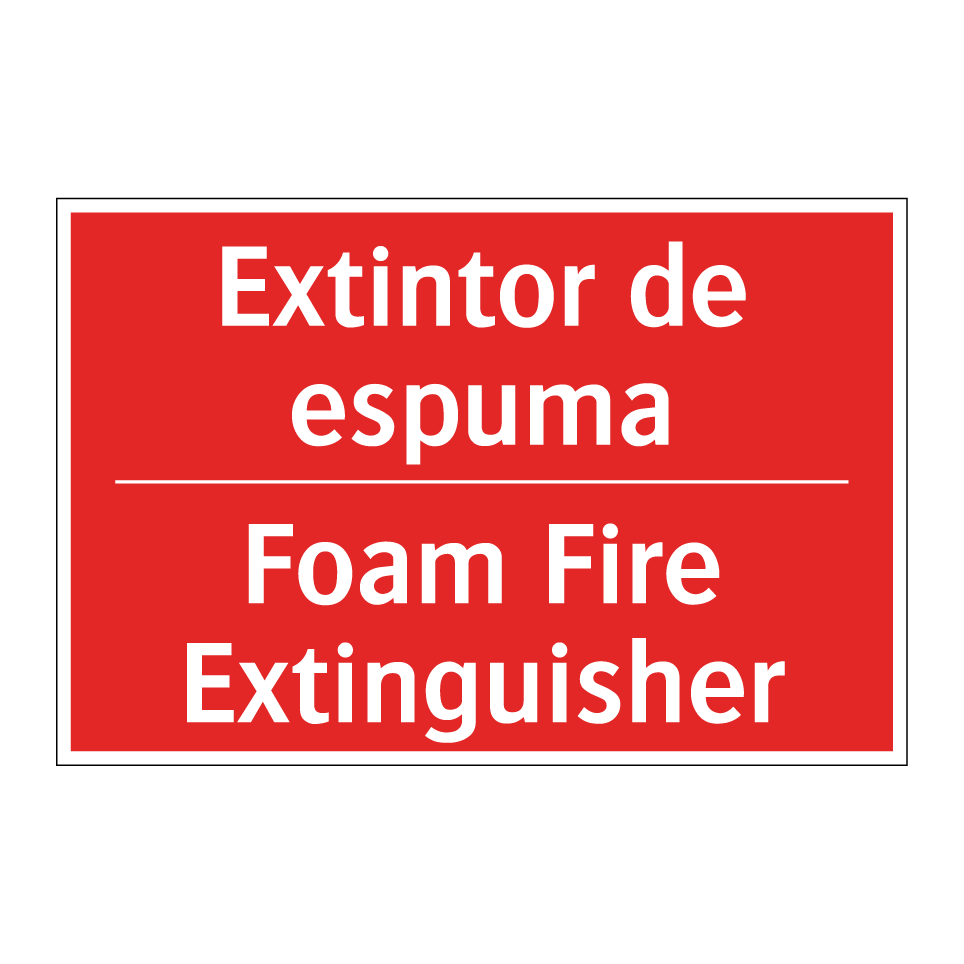 Extintor de espuma - Foam Fire Extinguisher